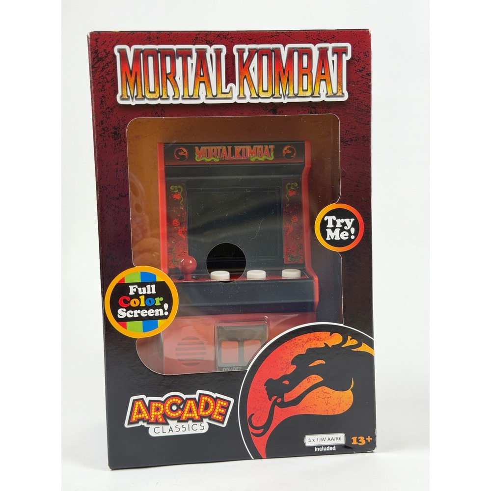 Basic Fun Arcade Classics Mortal Kombat Mini Handheld Video Game 9 Inch